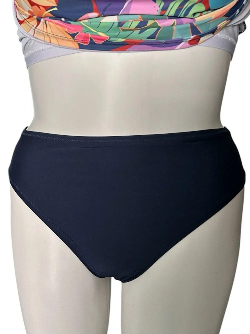 Sperry High-Waist Solid Swim Bottoms in Navy EUC sz L